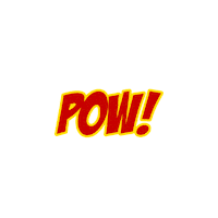 cr8vflow superhero comics pow comicbook Sticker