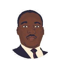 Martin Luther King Jr Black History Month Sticker