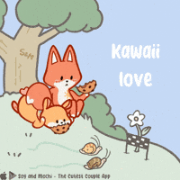 Love You Fox GIF by SoyandMochi