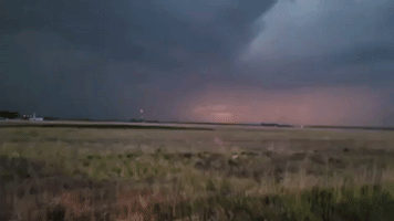 Lightning Illuminates Kansas Sky Amid Severe Weather Warnings