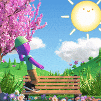 High Five Cherry Blossom GIF by Good Vibes Club