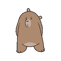 billthebear love kawaii flower surprise Sticker