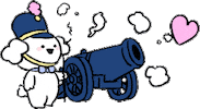 Dog Heart Sticker by すこぶる動くウサギ