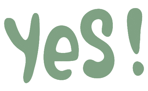 Yes Sticker by Aurora Boutique