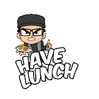 Hungry Lunch Sticker