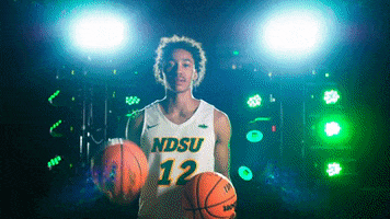 Basketball Bison GIF by NDSU Athletics