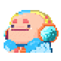 Funny Face Pixel Sticker