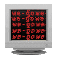 glitch logo Sticker by We-go