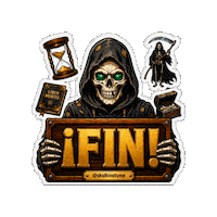 Halloween Skull Sticker