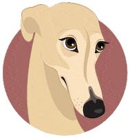 Dog Blink Sticker by Nazaret Escobedo