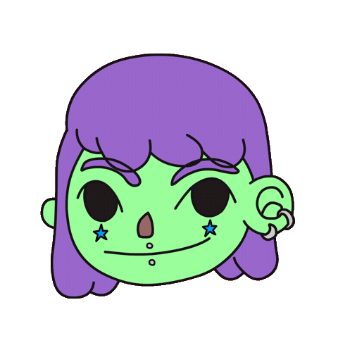 Girl Space Sticker