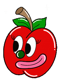 Stars Apple Sticker by Natalie Michelle Watson