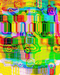 alienhoney art glitch psychedelic artist GIF