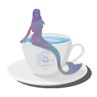 Coffee Mermaid Sticker by Nector Cafe