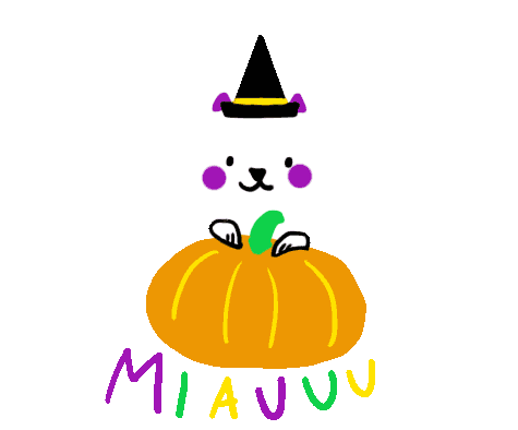 Cat Halloween Sticker