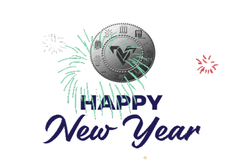 Happy New Year Party Sticker by VVMCoin