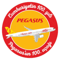 Pegasus Airlines Sticker by Pegasus Hava Yollari