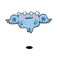 saditekin bird monster fly flying Sticker