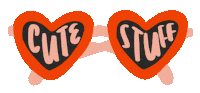 faithelizabethcreative hot heart summer sunglasses Sticker