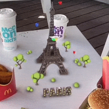 3D Burger GIF by McDonald's Paris