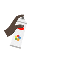 Rainbow Color Sticker by Krylon Brand
