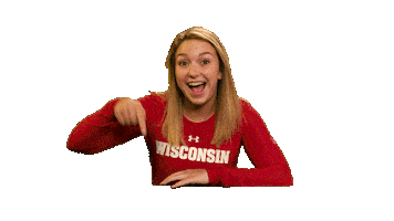 Click Wisconsin Volleyball Sticker by Wisconsin Badgers