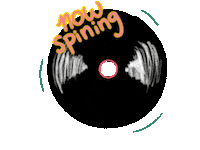 Now Playing Record Player Sticker