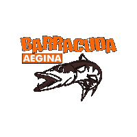 barracuda_bar beach barracuda beach bar aegina Sticker