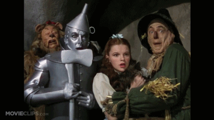 Scared Wizard Of Oz GIF