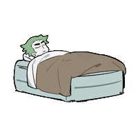 Shock Sleeping Sticker