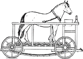 TrillendeHand giphyupload car horse transport GIF