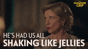 Scared Jane Horrocks GIF by Mammoth Screen