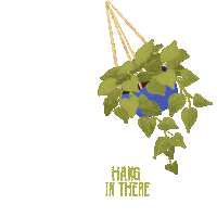 jbeamoncreative plant garden swing hanging Sticker