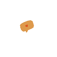 Heart Rain Sticker