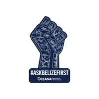 OceanaInBelize oceana signthepetition oceanabelize askbelizefirst Sticker