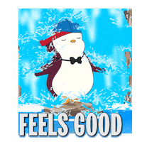 Chilling Feels Good Sticker by Pudgy Penguins