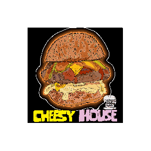 Burger Twinkle Sticker by filthybuns