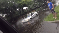 Tampa Flooding Strands Vehicles