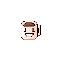 Pixel Coffee Sticker by Joe Baker