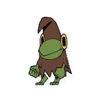 elmrealm dance magic frog wizard Sticker