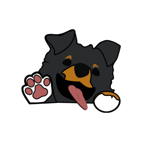 Dog Love Sticker by petikur