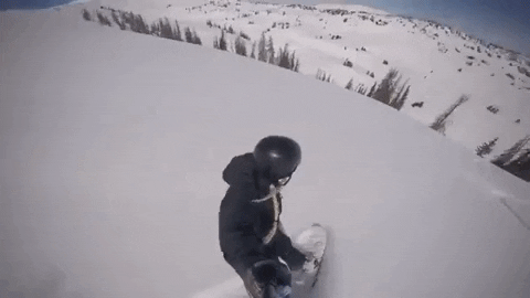 nicolebowdle giphygifmaker snowboarding snow winter utah mountains GIF