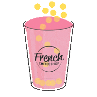 Bubble Tea Bubbles Sticker by French Coffee Shop