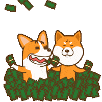Corgi Shiba Sticker