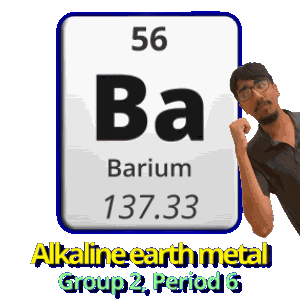 Ba Barium Sticker