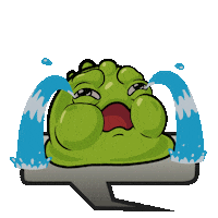 Cry Baby Slime Sticker by Heavy Metal Machines