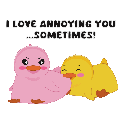 Couple Love Sticker by MeetDuckey