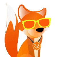 Fox Bitcoin Sticker by Foxbit