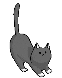 Kitten Greycat Sticker