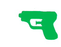 Watergun Sticker by Manon Louart